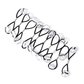 RED by Kiss 10 Pieces 16mm Ball Hair Ties, Bubble Ponytail Holders for Kids Girls Children Women Baby Toddlers, Twin Bead Colorful Elastic Hair Accessories, Cute Hair Bands with Balls (Clear)