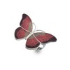 Scarf Ring - Enamel Large Butterfly - Red