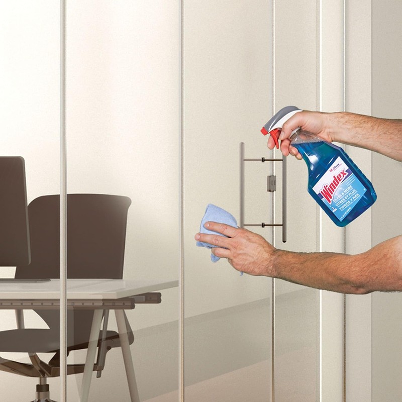 SC Johnson Windex Windex Glass Cleaner, 32 oz, Blue, Pack