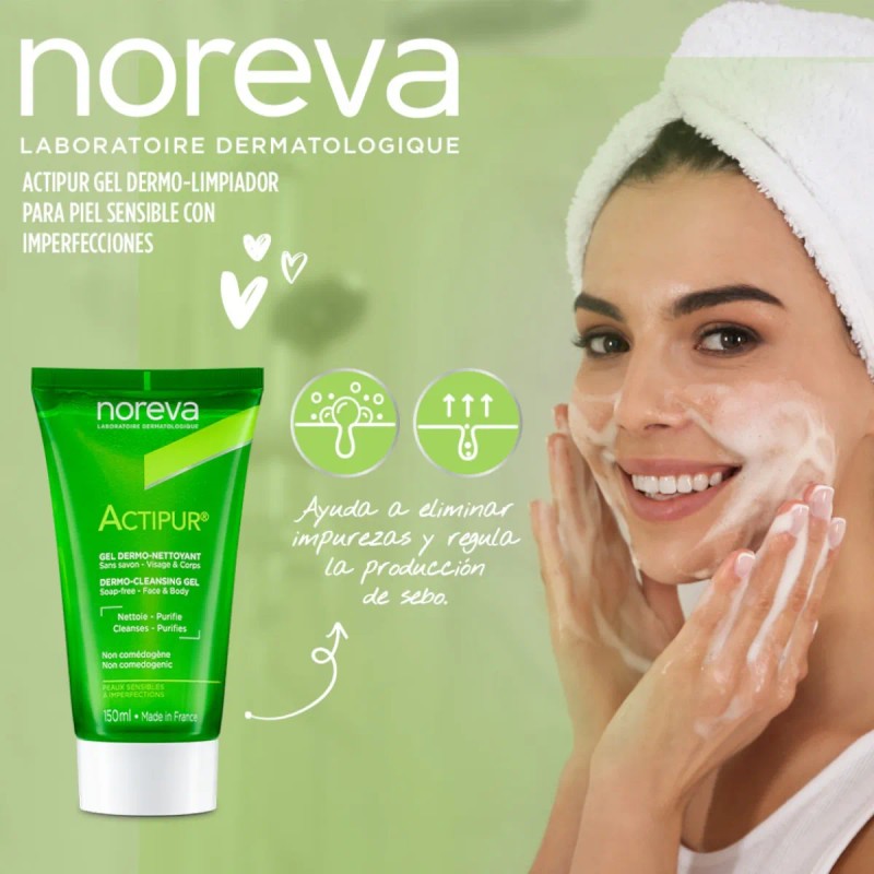 Gel Dermo-limpiador Noreva Actupur Piel Sencible Acné 150ml
