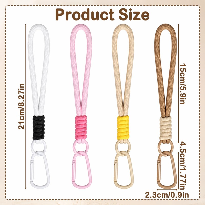 4PCS Car Rearview Mirror Hanging Straps, Cute Hanging Car Accessories
