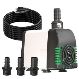 Knifel Submersible Adjustable Pump 880GPH Ultra Quiet with Over Heat Protection for Fountains, Hydroponics, Ponds, Aquariums & More