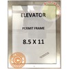 BUILDINGSIGNS.COM Elevator Permit Frame 8.5X11 (Lockable, Stainless Steel, Heavy Duty-Commercial