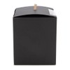 ClearBags Black Candy Apple Box with Window 4" x 4"