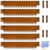 Ganeekiron Cor Ten Steel Landscape Edging, 8Hx40L-Inch Metal Garden Edging,