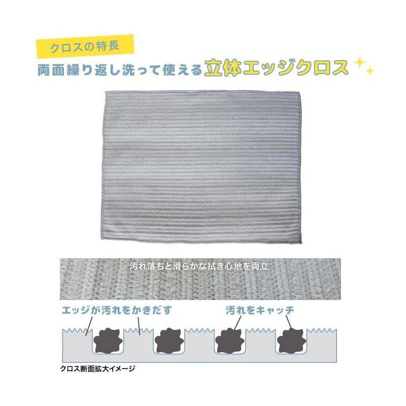 Tap mopper, tap and set the cloth. As seen in