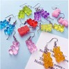 Tiande Creative Food Fruit Acrylic Big Drop Dangle Stud Earrings