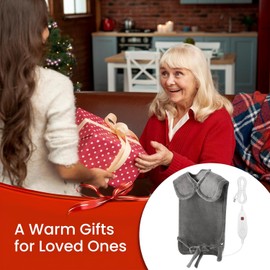 DAILYLIFE Heating Pad for Neck and Shoulders and Back, Electric Heating Pad for Back Pain Relife, 6 Heating Settings, UL Certified with Overheating Protection and Machine Washable, 26"x35", Gray