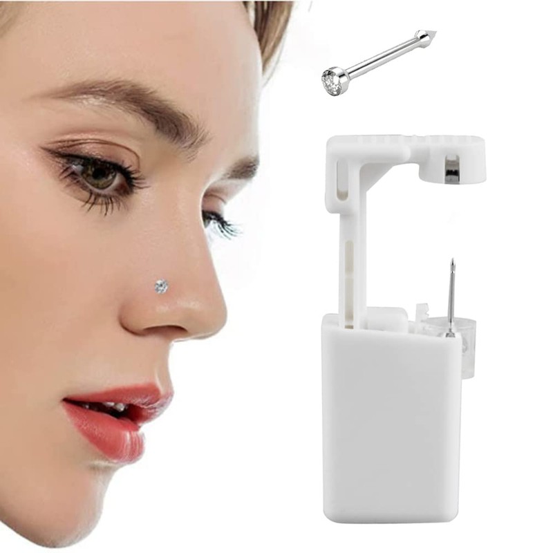 psaakon Self NOSE Piercing Gun Kits inside Piercing Rings Disposable