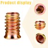 SUJEBKC Pack of 30 Threaded Inserts, Grub Screws, Carbon Steel