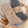 Celodoro Women's and Men's Natural Wool Socks with Alpaca Winter