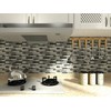 LONGKING Peel & Stick Backsplash Tile for Kitchen, Gray Stick