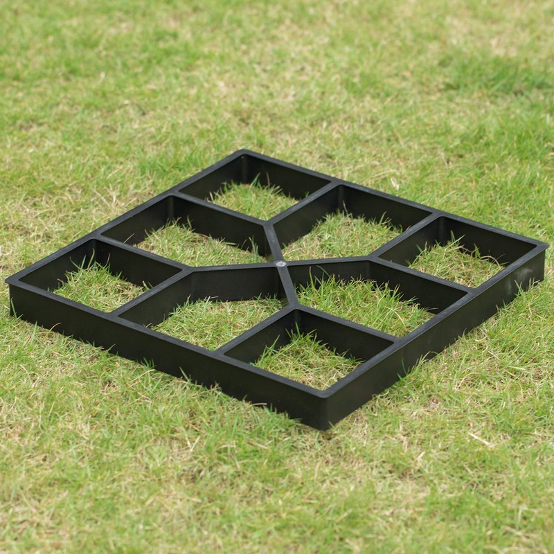 2 Pack Decorative Pavement Mold Cement Form Stamp Walkway Maker