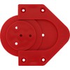 Bull's Profix Bristle Board Wall Mount Red, red