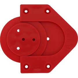 Bull's Profix Bristle Board Wall Mount Red, red