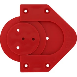 Bull's Profix Bristle Board Wall Mount Red, red