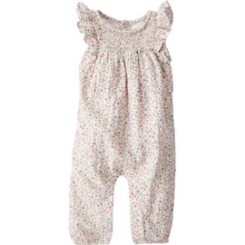 little planet by carter's Baby Jumpsuit made with Organic Cotton, Multi Floral, NB