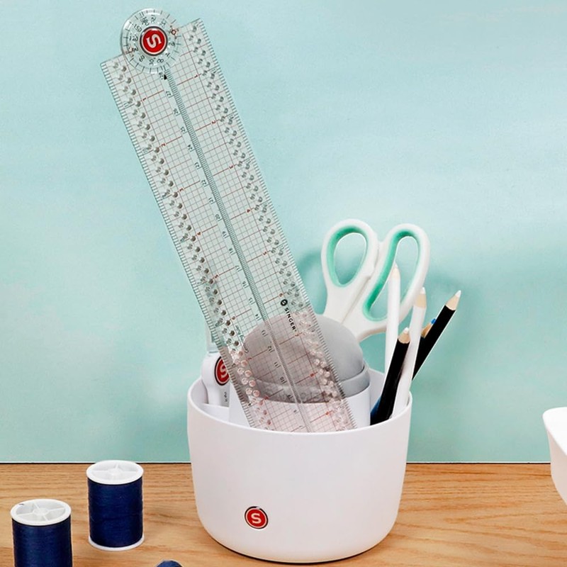 SINGER 24-Inch Folding Ruler with Precision Marking & Grid Lines