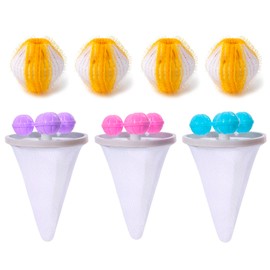 AWAVM 7PCS Pet Hair Remover for Laundry Set,Pet Hair Remover for Laundry and Floating Hair Filtering Mesh,Pet Hair Catcher - Cat Dog Hair Remover Washing Machine Reusable