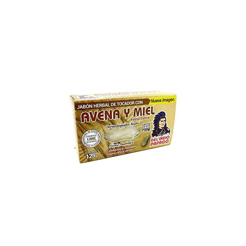INDIO PAPAGO Jabón de Avena y Miel 125g