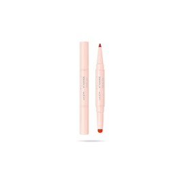Vamp! Creamy Duo Contouring Lip Pencil and Shiny Lipstick - 011 Orange Red by Pupa Milano for Women -0.035 oz Makeup