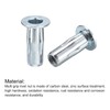 uxcell 5/16-18 Multi-Grip Rivet Nuts, 5pcs Pre-Bulbed Shank Flat Head