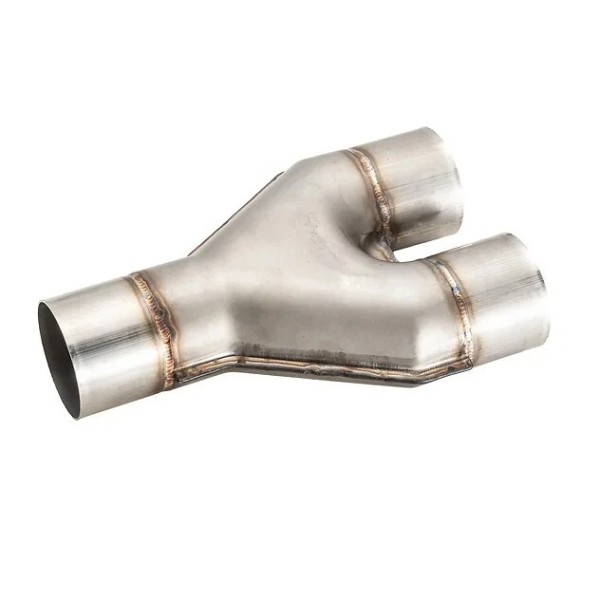 FUDA Exhaust Y Pipe 3" Dia Single Inlet to 2.5"