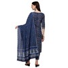 FIORRA Kurta recto de algodón para mujer con pantalón y