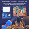 Mini Sleeping Story Telling Flashlight Projector Torch Educational Child Kid