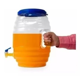 Arco Iris Vitrolero Barril Pvc 19lts Con Llave Y Tapa Aguas Frescas