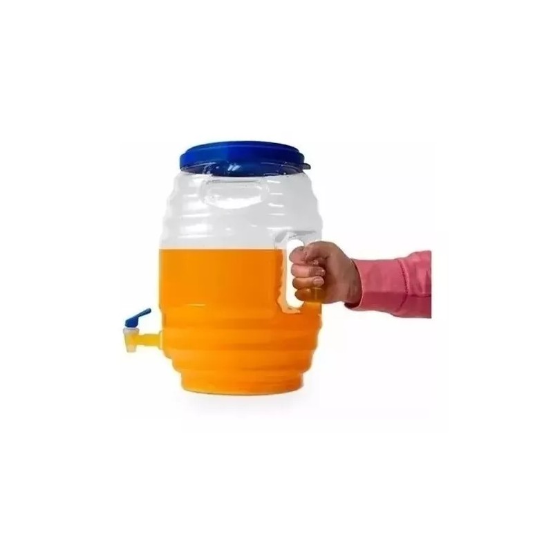 Arco Iris Vitrolero Barril Pvc 19lts Con Llave Y Tapa