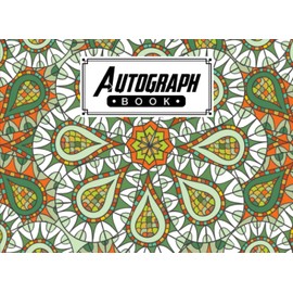 Autograph Book: Mandalas Cover | Autograph Book for Adults & Kids, 150 Blank Pages, Starlight Design, Keepsake, Size 8.25" x 6" By Hubert Freitag