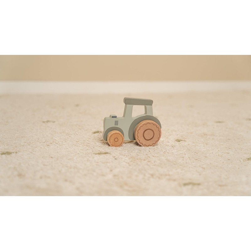 Little Dutch Little Farm 7134 FSC Wooden Tractor Green