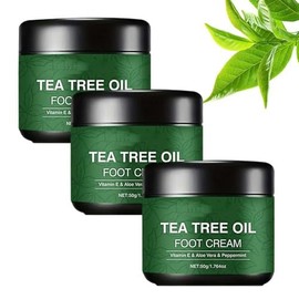 Crema Para Pies Con Aceite De Árbol De Té, Nueva Crema Hidratante Para Pies 2026 Para Talones Y Pies Secos Y Agrietados, Suaviza Y Renueva Pies Secos 
