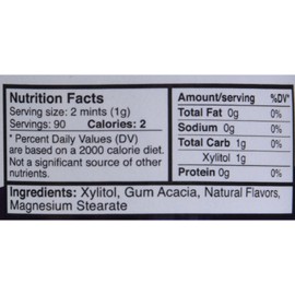 Epic Dental Mints - Peppermint Xylitol Bottle - 180 ct (Pack of 2)