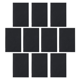 [HAMILO] Sole Repair Sheet, Sole, Can Be Cut Freely, Approx. 3.9 x 5.9 inches (100 x 150 mm), Set of 10, Black
