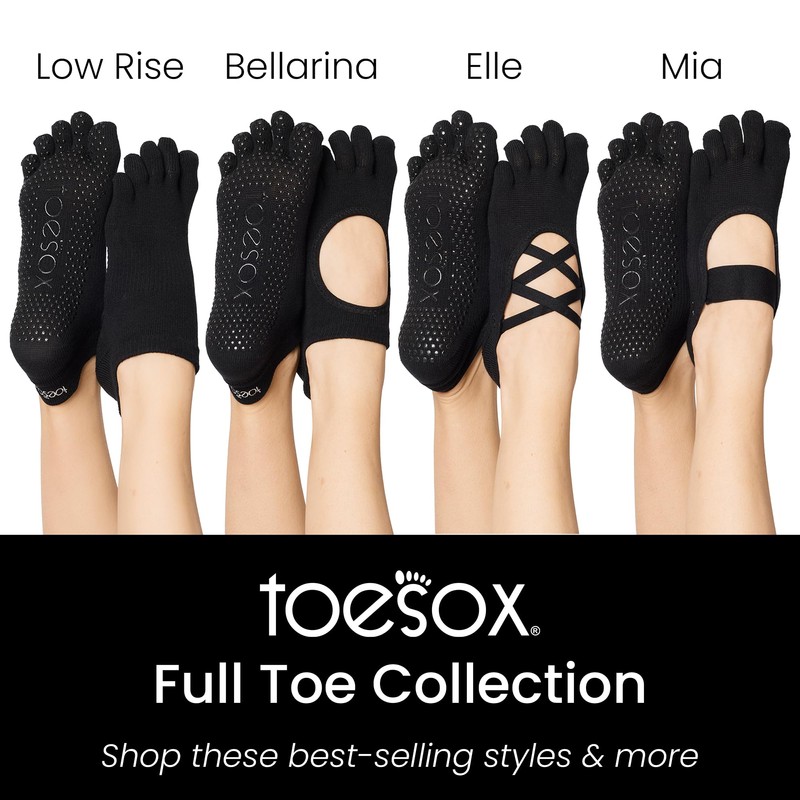 トゥソックス(TOESOX) アンクル（Full-Toe) 20FW ヨガウェア 日本正規品 ／ ヘザーグレー（グレー) Mサイズ