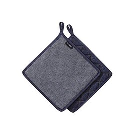 Ladelle Pot Holder Denim Cotton Blue 30 x 30 x 20 cm 2 Units