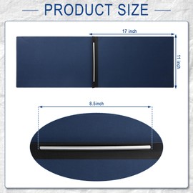 Fullhawl 10 Pcs Vertical Pressboard Report Cover, 3'' Capacity Presentation Binder Folder with Metal Prong for Business, Presentations, Contract, Proposal (Navy Blue,11 x 17 Inch)