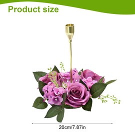 YNYCIPZ Decorative Wreaths, Artificial Flower Garland for Doors and Windows in Spring and Summer, Suitable for Home Decoration, Weddings, Garden Parties (Purple)