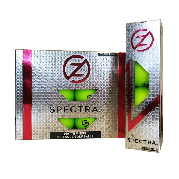 Zero Friction Spectra Dozen Golf Balls, Neon Lime
