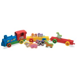 Funtime 55921 Push Along Farm Train with Play Animals