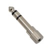Converts stereo mini plugs (3.5mm) to stereo standard plugs