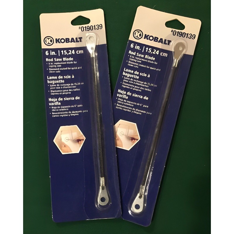 Kobalt (2) NEW - Kobalt 6" Rod Saw Blade