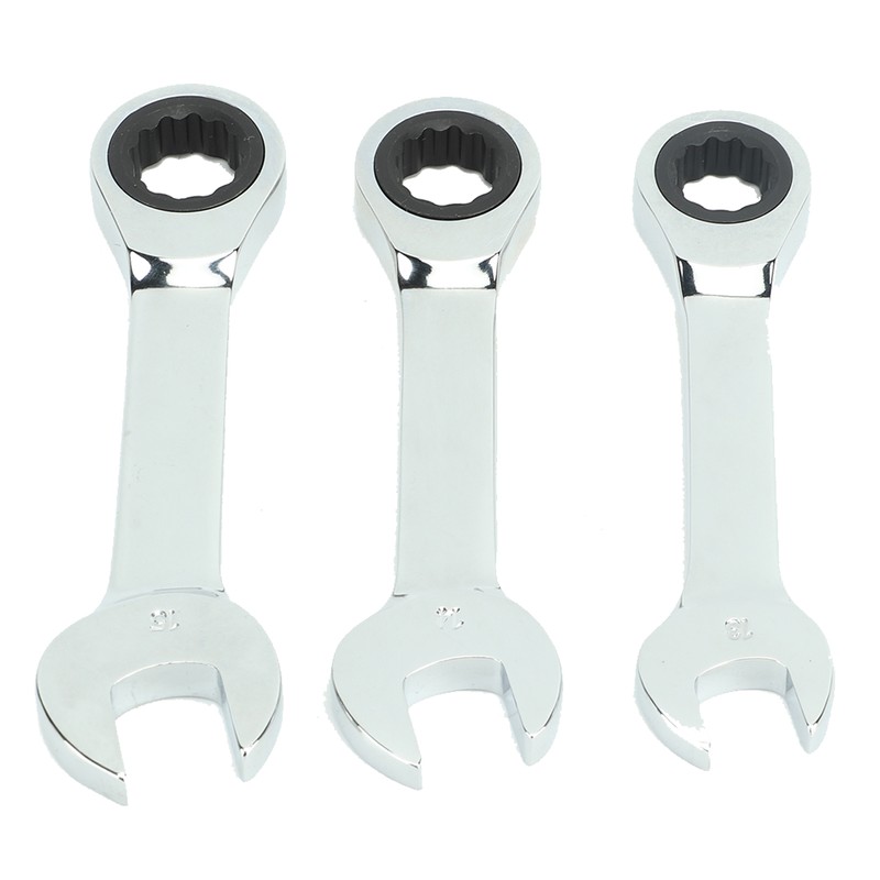 3Pcs Ratchet Wrench 72 Tooth 13mm 14mm 15mm Tool Steel