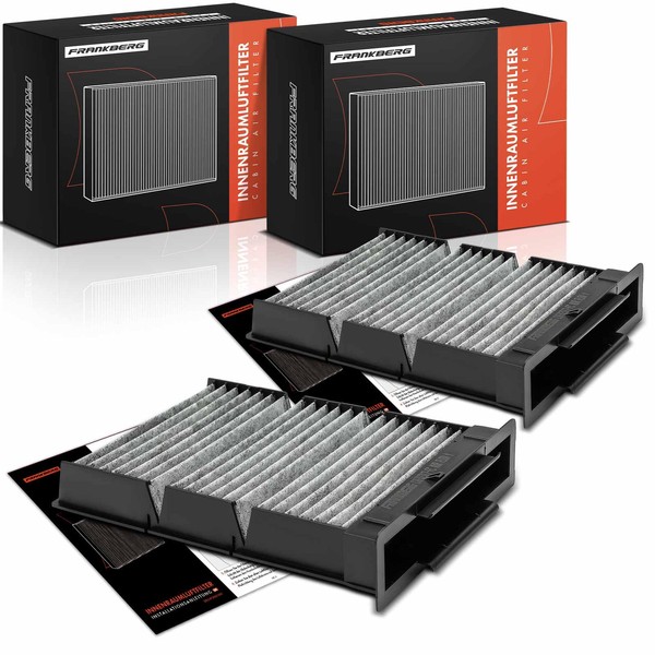 Frankberg 2x Cabin Air Filter Pollen Filter with Activated Carbon