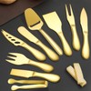 Premium Stainless Steel Gold Cheese Tool Set - 12 Piece