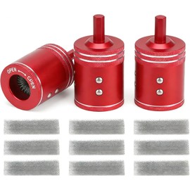 3 Pieces Set 1/2" 3/4" 1" Metal Copper Pipe Cleaner for Drill, Each Size with 3 Brushes Replacement for Drill Suitable for Plumbers.