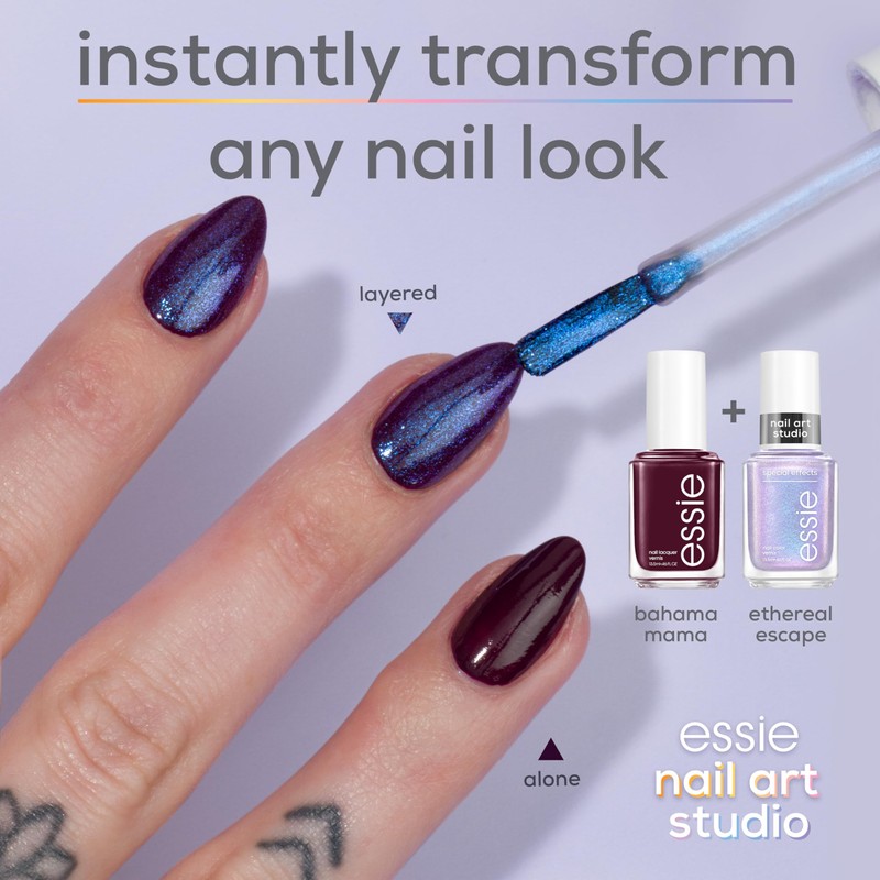 essie Nail Art Studio Special Effects Nail Polish, Gold, Vegan,