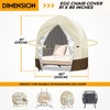 Double Egg Chair Cover Waterproof 420D Oxford Hanging Outdoor Furniture